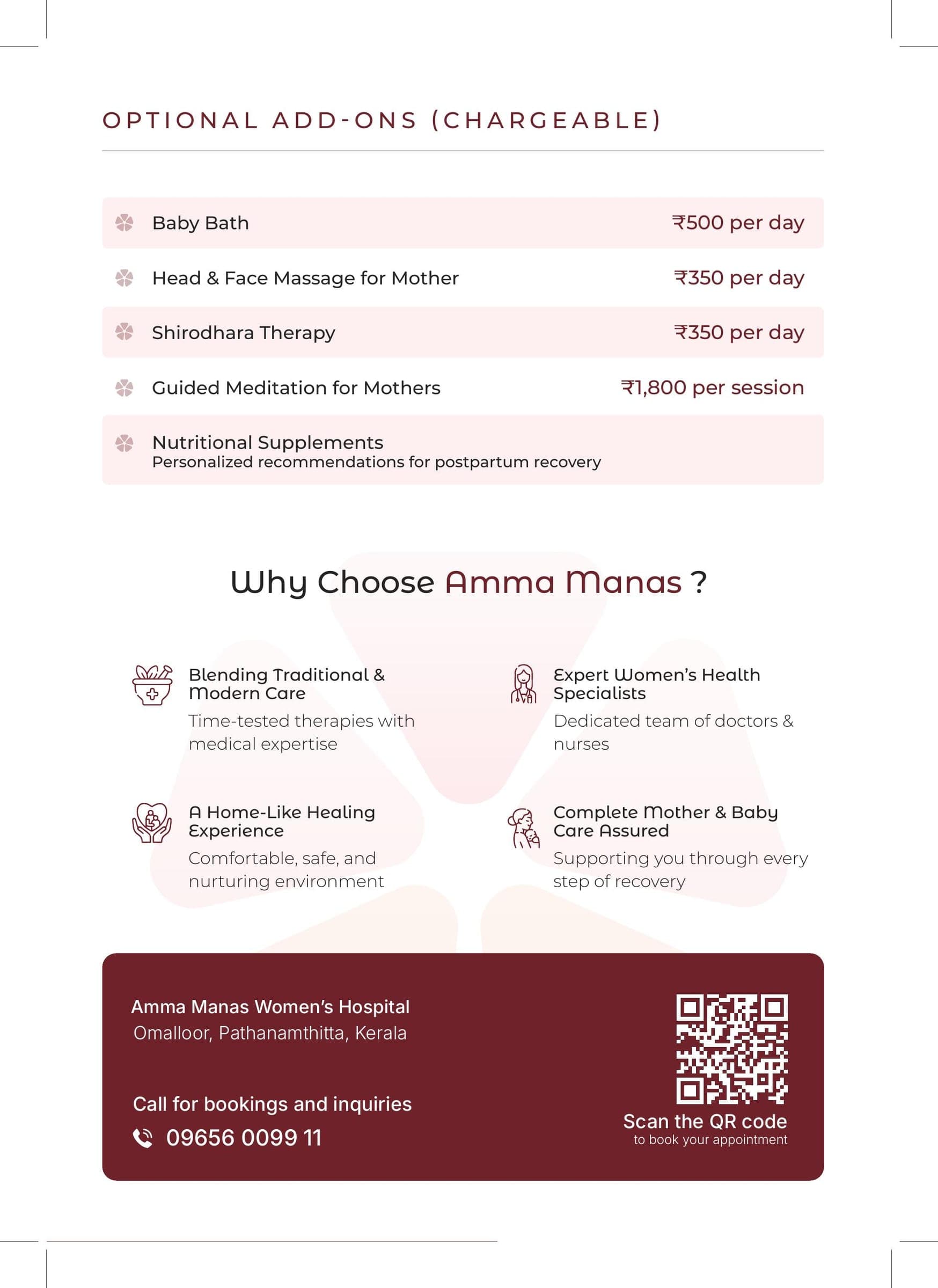 Amma Manas — Back cover